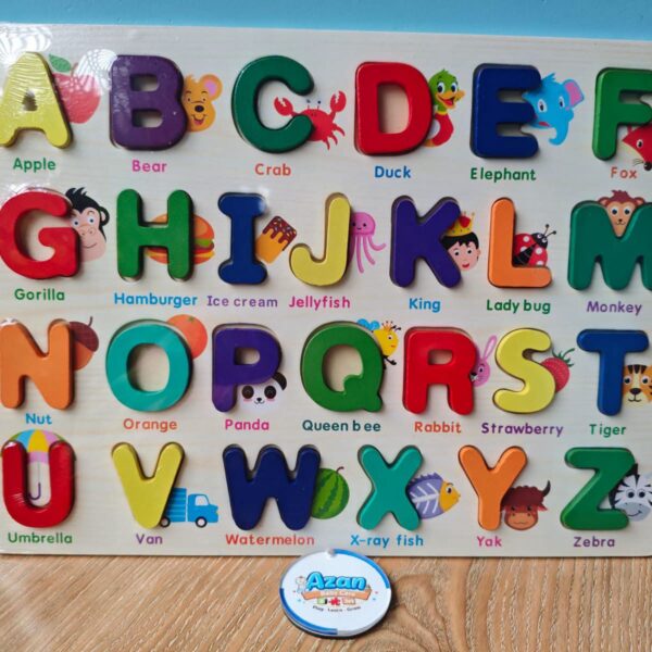 Wooden Alphabet Puzzle ABC Letters Block