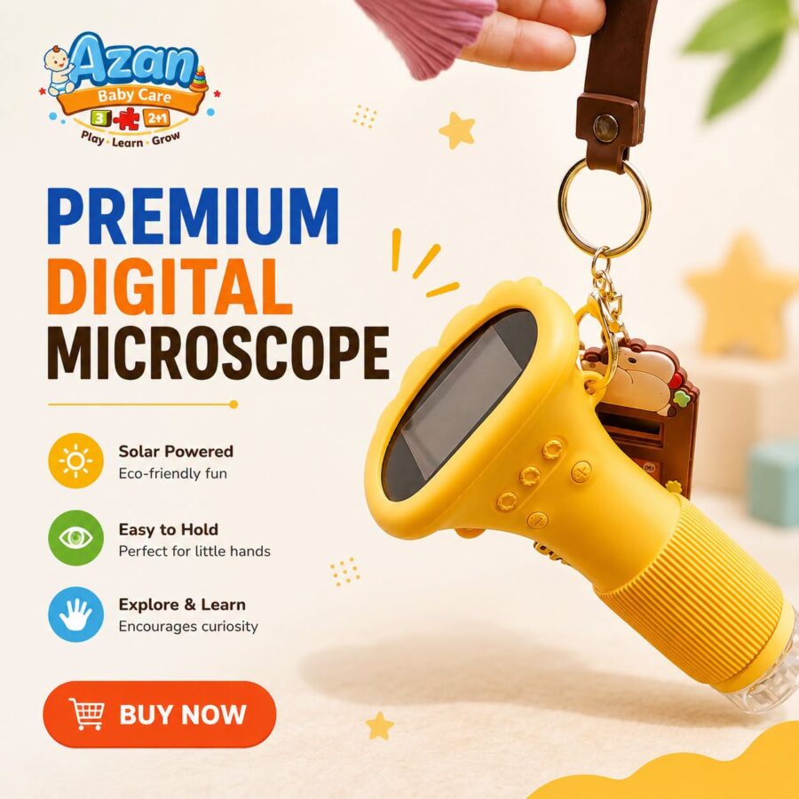 Kids’ Portable High-Definition Optical Microscope(yellow colour available)