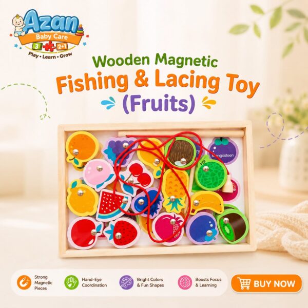 Magenetic Lacing and Fishing Toy Set