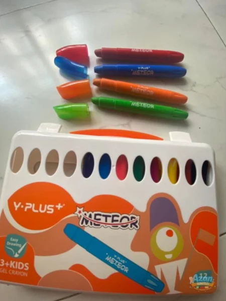 Y-plus Meteor Gel Crayon (12 Color)