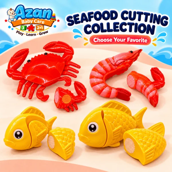 Food Cutting Toy | Sea Food Items (Single Piece)